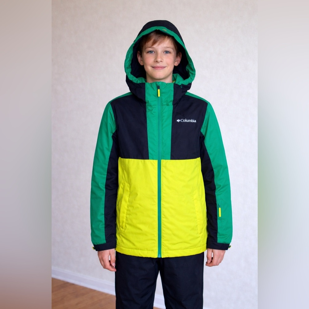 Columbia Echo Vale Youth boy Jacket L 14/16 Winter Waterproof Thermal Coat